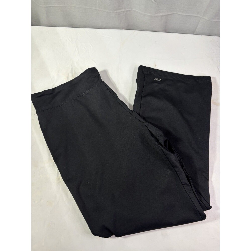 Champion Black Fleece Yoga Pants Women's XL Bootcut Athletic Lounge, Very Nice